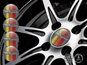 Toyota TRD Marque Décalques Roues Autocollants Silicone Bombés